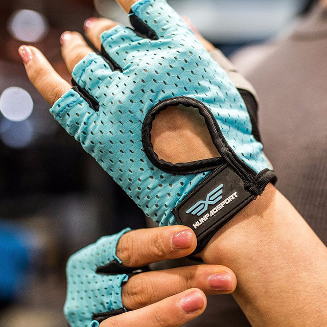 2021 High quality Half Finger Sport Gym Gloves Shockproof Fitness Gloves Weightlifting Dumbbell Gloves