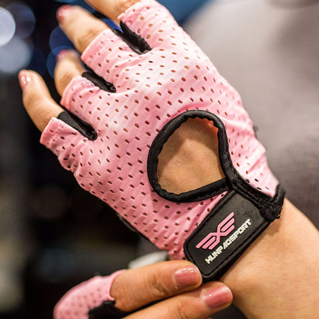 2021 High quality Half Finger Sport Gym Gloves Shockproof Fitness Gloves Weightlifting Dumbbell Gloves