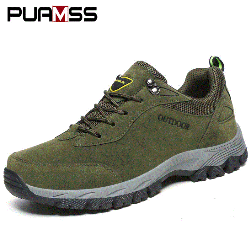 2021 High quality Men Hiking Shoes Wear resistant Outdoor Sports Shoes Men Sneakers Outdoor Walking Hiking Shoes