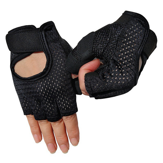 2021 High quality Gym Fitness Gloves Power Weight Lifting Women Men Crossfit Workout Bodybuilding Half Finger