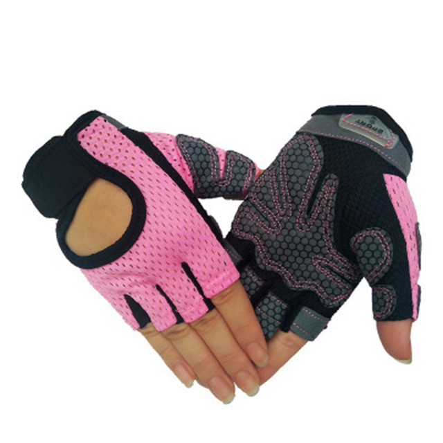 2021 High quality Gym Fitness Gloves Power Weight Lifting Women Men Crossfit Workout Bodybuilding Half Finger