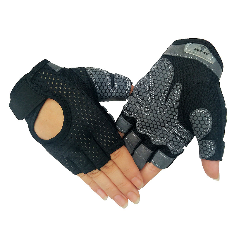 2021 High quality Gym Fitness Gloves Power Weight Lifting Women Men Crossfit Workout Bodybuilding Half Finger