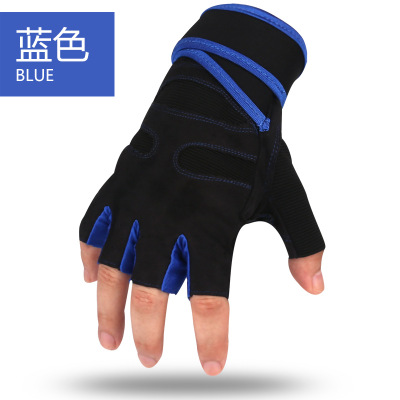 2021 High quality Gloves Gym Training Gloves Bar Grip Half Finger Breathable Anti Slip Exercise Cycling Wrist