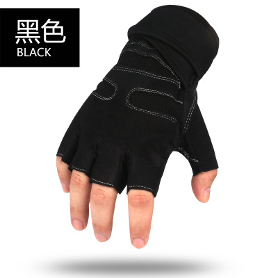 2021 High quality Gloves Gym Training Gloves Bar Grip Half Finger Breathable Anti Slip Exercise Cycling Wrist