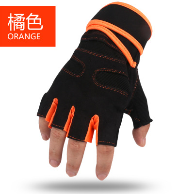 2021 High quality Gloves Gym Training Gloves Bar Grip Half Finger Breathable Anti Slip Exercise Cycling Wrist