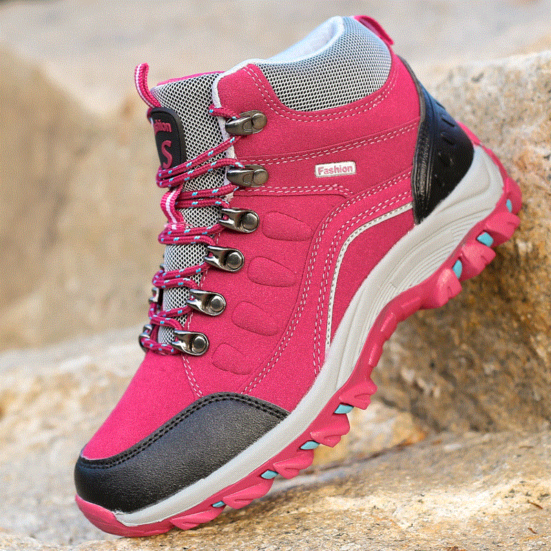 2021 High quality Hiking Shoes Men Outdoor Hiking Boots High Top Non-slip Climbing ShoesTrekking Hunting Sneakers