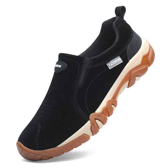 2021 High quality Men Shoes Genuine Leather Loafers Breathable Spring Autumn Casual Shoes Outdoor Non Slip Men Sneaker