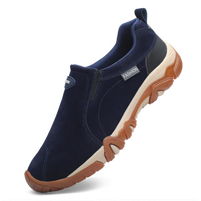 2021 High quality Men Shoes Genuine Leather Loafers Breathable Spring Autumn Casual Shoes Outdoor Non Slip Men Sneaker