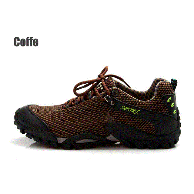 2021 High quality Leather Sport Climbing Shoes Men Hiking Trekking Fishing Shoes Non-slip Travel Outdoor Sneakers