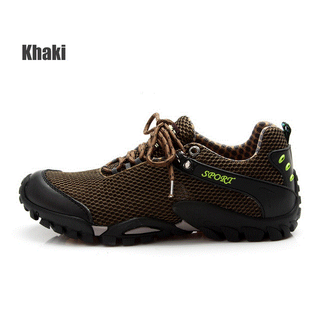 2021 High quality Leather Sport Climbing Shoes Men Hiking Trekking Fishing Shoes Non-slip Travel Outdoor Sneakers