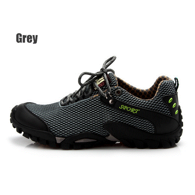 2021 High quality Leather Sport Climbing Shoes Men Hiking Trekking Fishing Shoes Non-slip Travel Outdoor Sneakers