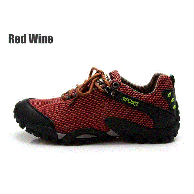 2021 High quality Leather Sport Climbing Shoes Men Hiking Trekking Fishing Shoes Non-slip Travel Outdoor Sneakers