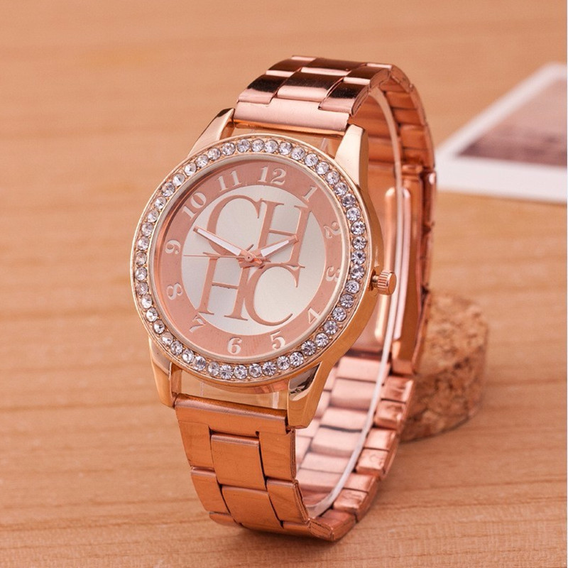 2021 High quality New Top Women's Watch Luxury Gold Stainless Steel Sports Watch Unisex Quartz Watch Women's Watch