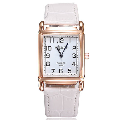 2021 High quality New Watches Women Square Wrist Watches Red Leather Fashion Brand Watches Female Ladies Quartz Clock