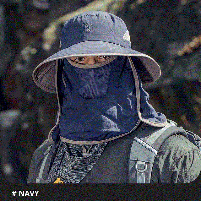 2021 High quality Summer UPF50  Sun Hats For Women Men Bucket Hat With Neck Flap Outdoor UV Protection Long Wide Brim Hiking Fishing Caps