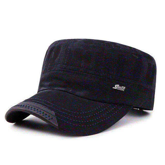 2021 High quality Summer Army Newsboy Caps Solid color cotton Military cap men hat Outdoor on foot casquette homme dad