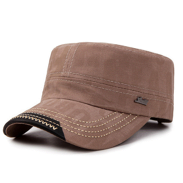 2021 High quality Summer Army Newsboy Caps Solid color cotton Military cap men hat Outdoor on foot casquette homme dad