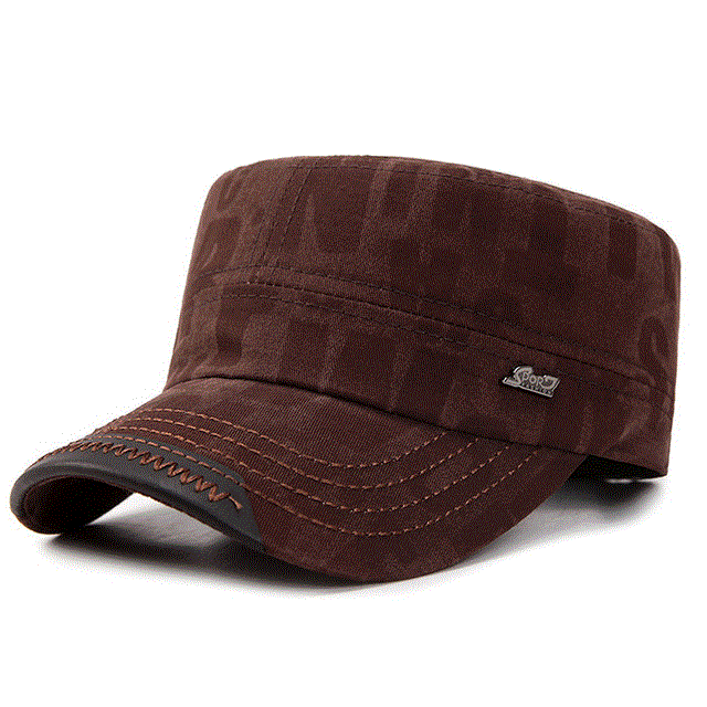 2021 High quality Summer Army Newsboy Caps Solid color cotton Military cap men hat Outdoor on foot casquette homme dad