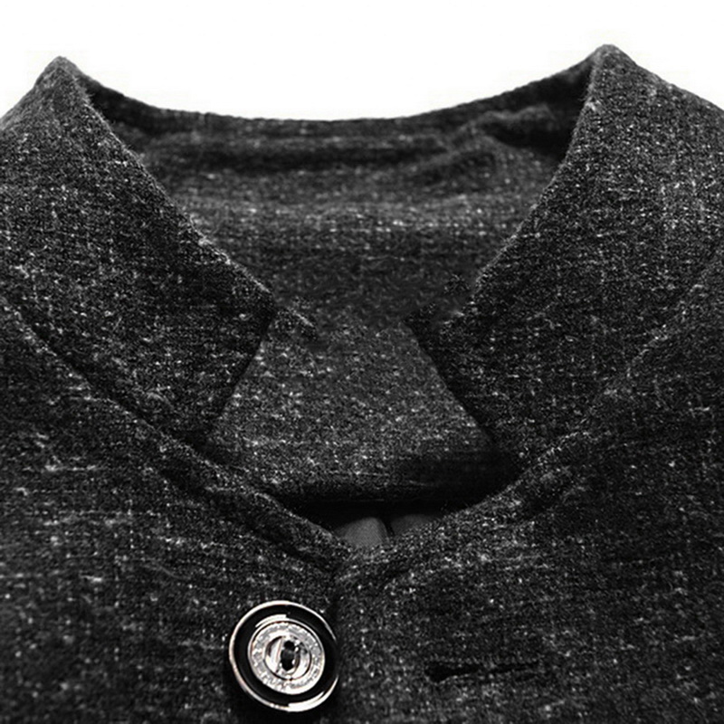 2021 High quality Men Vintage Blazer Coats Business Dress Casual Stand Collar Jackets Male Suit
