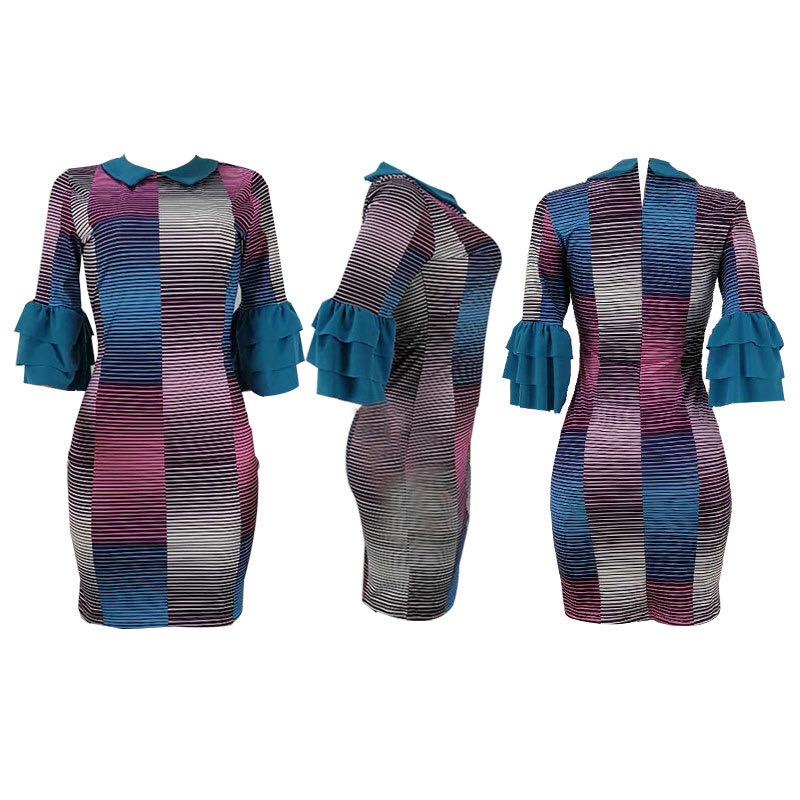 2021 High quality African dress For Women African Print Maxi Autumn suits Dress Knee-length skirt  Africaine Femme