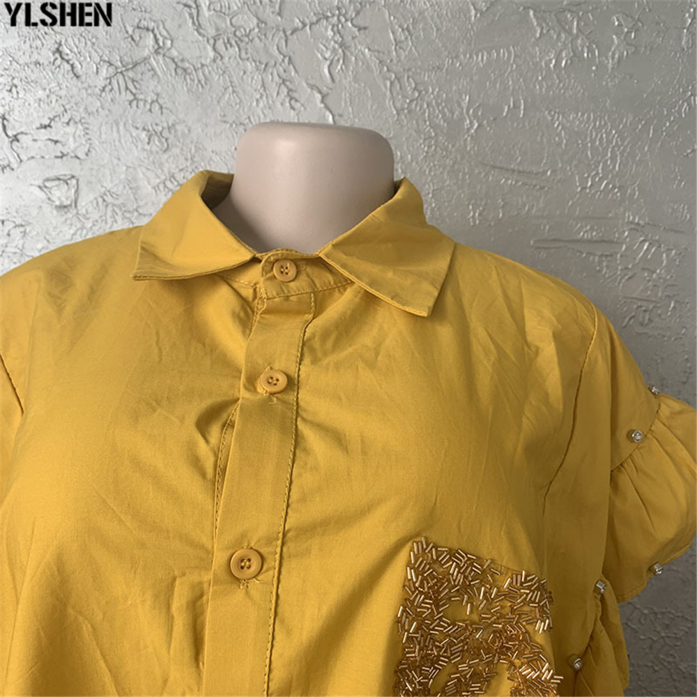 2021 High quality African Dresses For Women Cotton Nail Bead Robe Femme African Clothes Africa Dress Plus Size