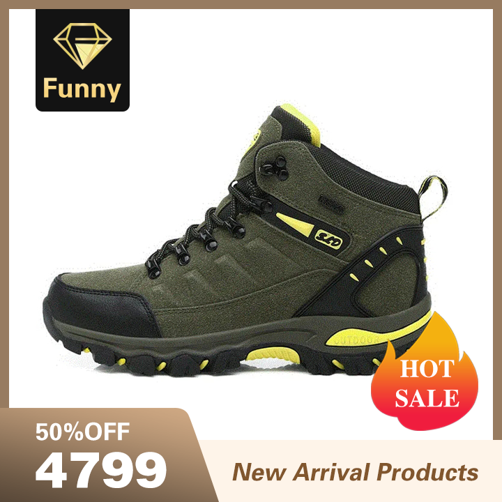2021 High quality Hot sale Mens shoes waterproof hiking boots trekking outdoor mountain shoes