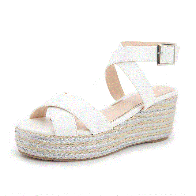 2021 High quality Women Sandals Summer Gladiator Wedges Shoes Peep Toe Casual Platform Shoes Ladies Wedges Sandals