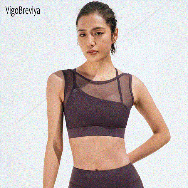 2021 High quality Women Black High Support Sexy Sports Bra Push Up Seamless Workout Sport Top Crop Fitness Wear For Yoga Gym Brassiere