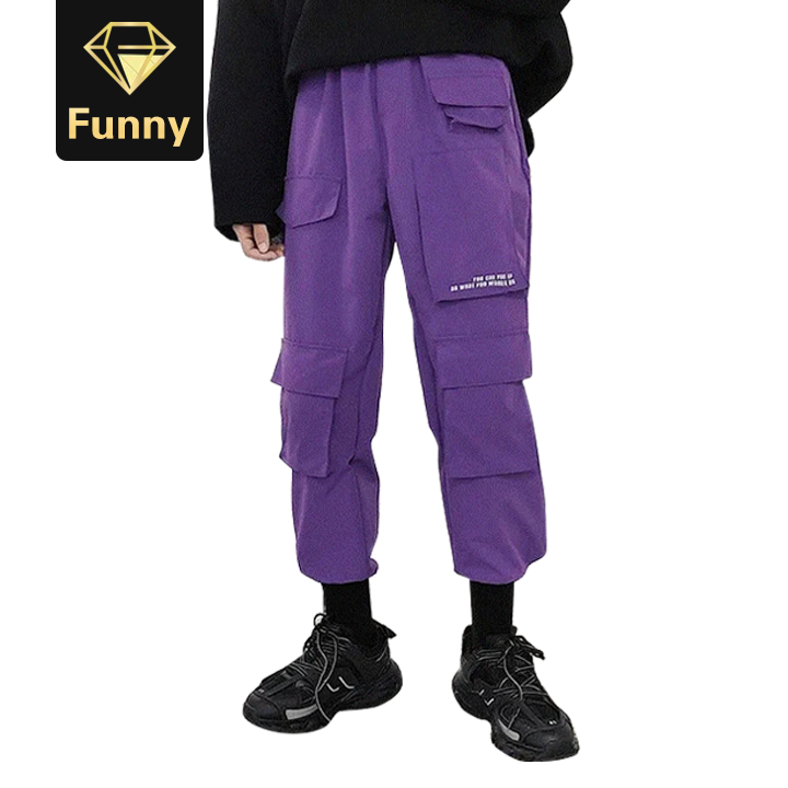 2021 High quality Men Streetwear Cargo Pants Overalls Mens Baggy Hip Hop Joggers Pants Sweatpant