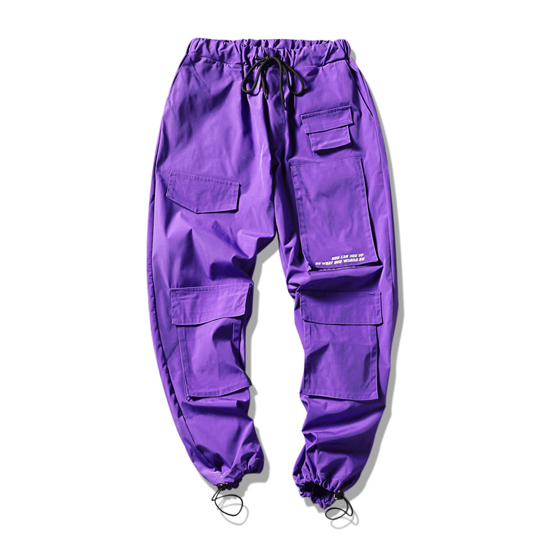2021 High quality Men Streetwear Cargo Pants Overalls Mens Baggy Hip Hop Joggers Pants Sweatpant