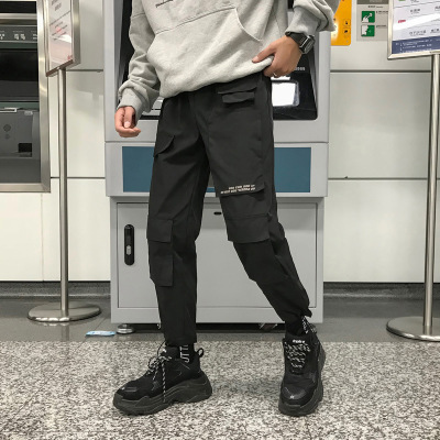 2021 High quality Men Streetwear Cargo Pants Overalls Mens Baggy Hip Hop Joggers Pants Sweatpant