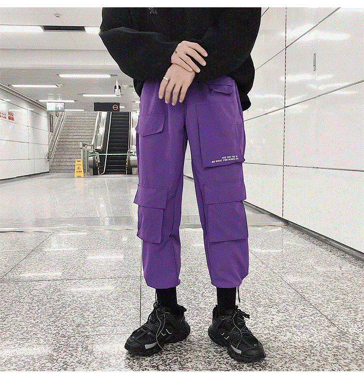2021 High quality Men Streetwear Cargo Pants Overalls Mens Baggy Hip Hop Joggers Pants Sweatpant