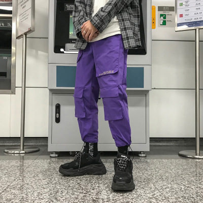2021 High quality Men Streetwear Cargo Pants Overalls Mens Baggy Hip Hop Joggers Pants Sweatpant
