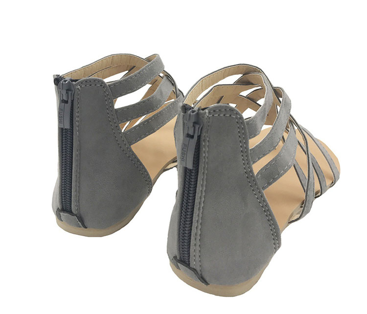 2021 High quality Women Sandals Fashion Gladiator Sandals For Beach Summer Shoes Female Rome Style Flat Sandals