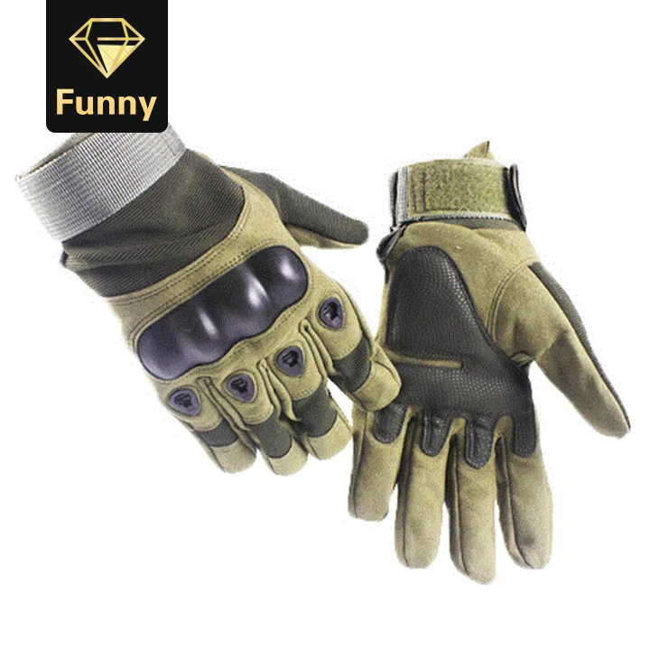 2021 High quality Hard Knuckle Tactical Gloves Army Military Combat Outdoor Climbing Full Gloves