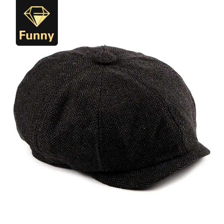 2021 High quality   Black Friday New Newsboy Cap Beret Hat Men Women  Hat Tweed Gatsby Octagonal Hats and Caps