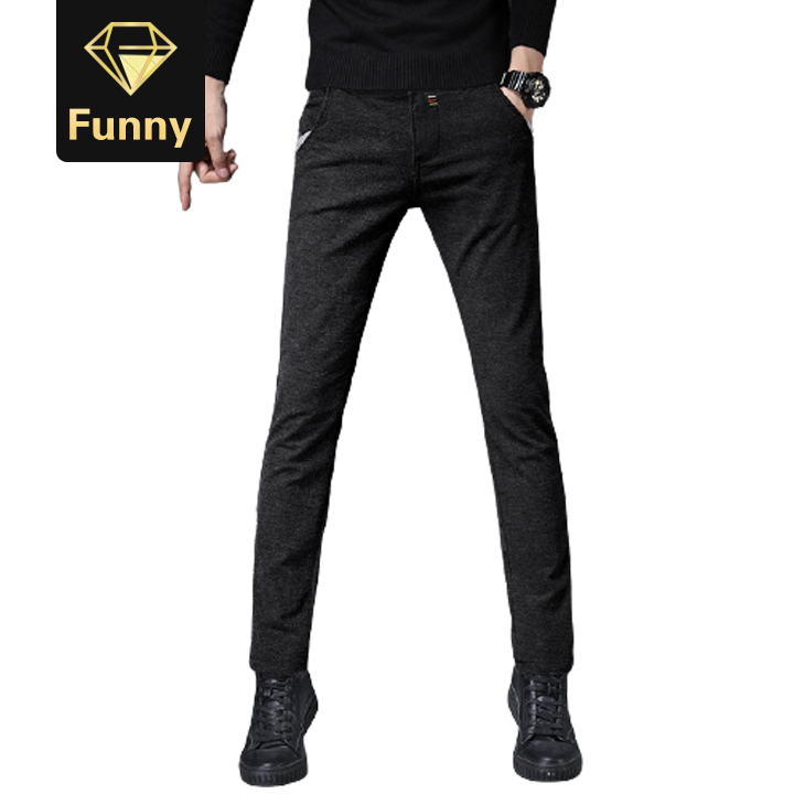 2021 High quality New Casual Pants Men Cotton Slim Fit Chinos Fashion Trousers Male Brand Clothing