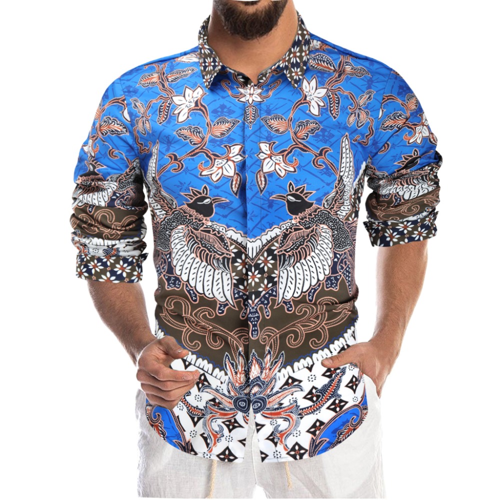 2021 High quality Print Men Shirt Long Sleeve Streetwear High Quality Luxury Floral Mens Dress Shirts Hip Hop shirts