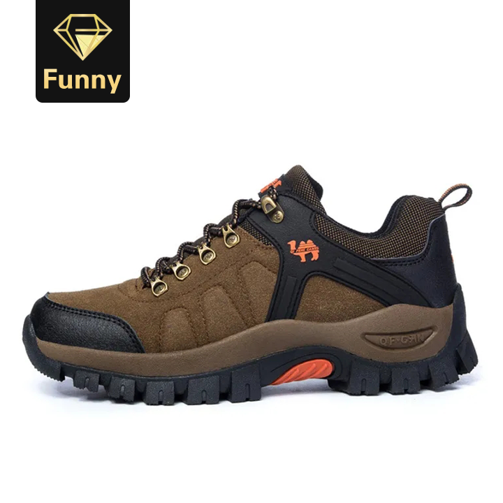 2021 High quality  Outdoor Hiking Shoes Men Waterproof Anti-skid Breathable Sport Climbing Shoes