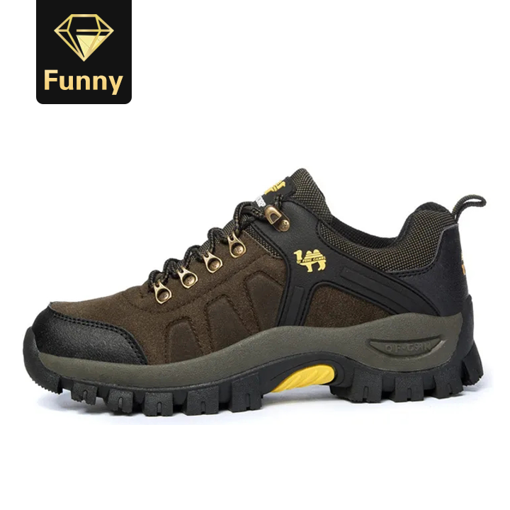 2021 High quality  Outdoor Hiking Shoes Men Waterproof Anti-skid Breathable Sport Climbing Shoes