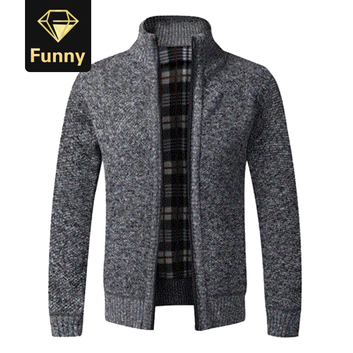 2021 High quality Men's Sweaters Winter Men Thick Warm Knitted Sweater Jackets Cardigan Coats