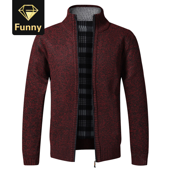 2021 High quality Men's Sweaters Winter Men Thick Warm Knitted Sweater Jackets Cardigan Coats