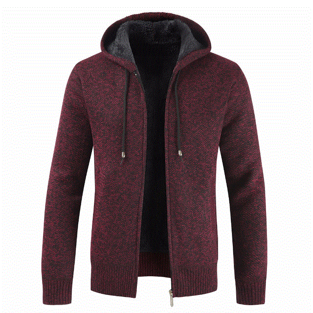 2021 High quality Winter Jacket Men Slim Hooded Mens Coat and Jackets Thick Fleece Wool Jacket Men Warm Outwear Coats