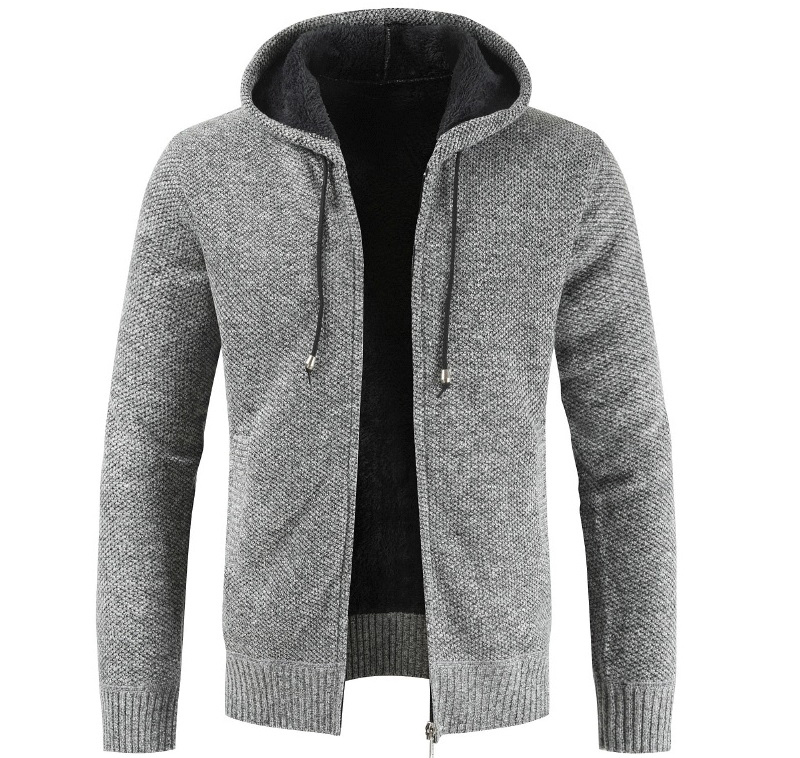 2021 High quality Winter Jacket Men Slim Hooded Mens Coat and Jackets Thick Fleece Wool Jacket Men Warm Outwear Coats