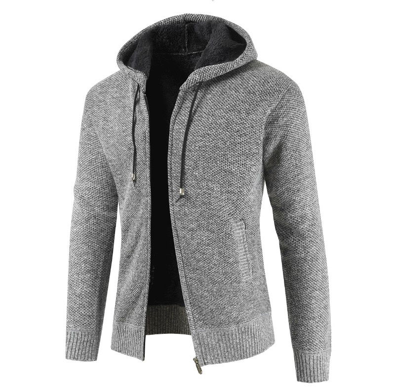 2021 High quality Winter Jacket Men Slim Hooded Mens Coat and Jackets Thick Fleece Wool Jacket Men Warm Outwear Coats