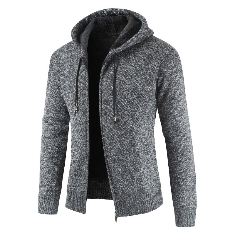 2021 High quality Winter Jacket Men Slim Hooded Mens Coat and Jackets Thick Fleece Wool Jacket Men Warm Outwear Coats