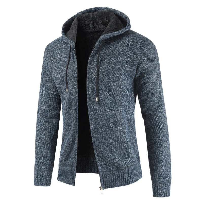 2021 High quality Winter Jacket Men Slim Hooded Mens Coat and Jackets Thick Fleece Wool Jacket Men Warm Outwear Coats