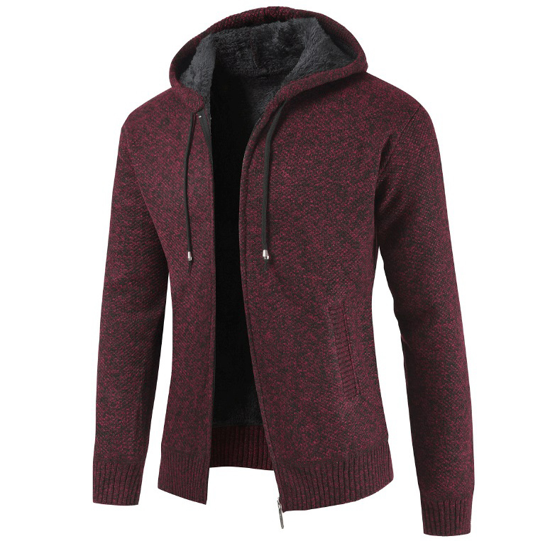 2021 High quality Winter Jacket Men Slim Hooded Mens Coat and Jackets Thick Fleece Wool Jacket Men Warm Outwear Coats