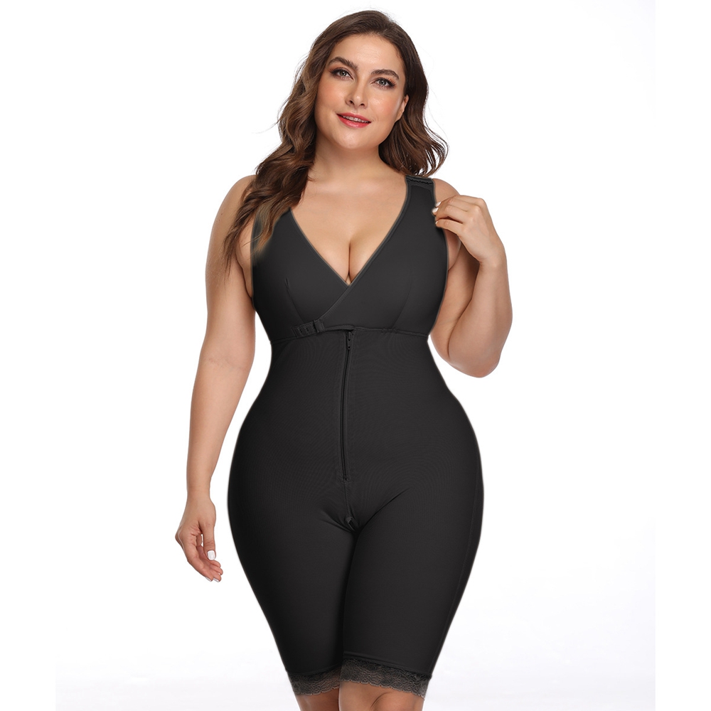 2021 High quality Women Waist Trainer Body Shaper Bodysuit Slimming Sheath Overbust Corset Girdle Corrective Underwear