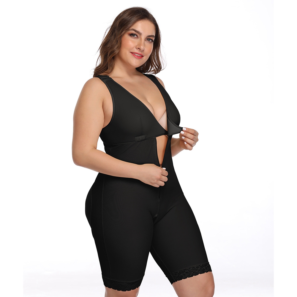 2021 High quality Women Waist Trainer Body Shaper Bodysuit Slimming Sheath Overbust Corset Girdle Corrective Underwear